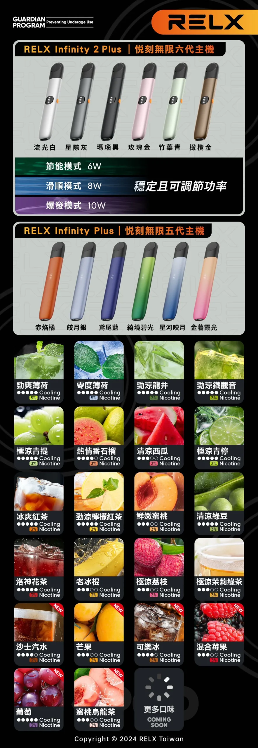 悅刻6代煙彈 RELX-Infinity2煙彈-通用4-5-主機